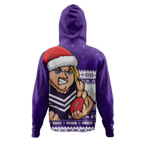 Fremantle Hoodie Merry Christmas Down Under Footy Power Style