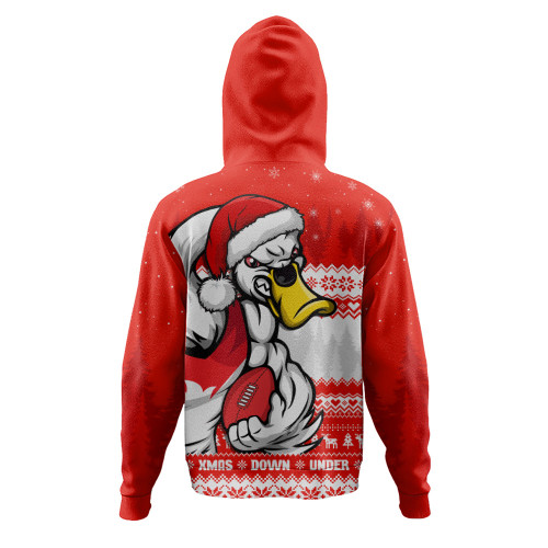 Sydney Swans Hoodie Merry Christmas Down Under Footy Power Style
