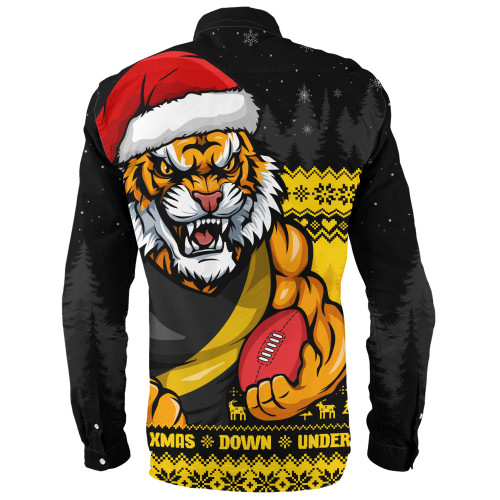 Richmond Long Sleeve Shirt Merry Christmas Down Under Footy Power Style