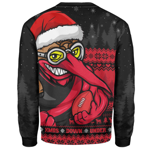 Essendon Sweatshirt Merry Christmas Down Under Footy Power Style