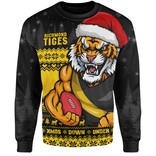 Richmond Sweatshirt Merry Christmas Down Under Footy Power Style