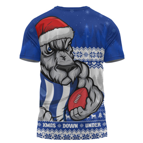 North Melbourne T-Shirt Merry Christmas Down Under Footy Power Style