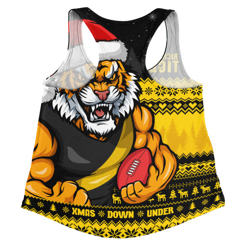 Richmond Women Racerback Singlet Merry Christmas Down Under Footy Power Style Richmond Women Racerback Singlet Merry Christmas Down Under Footy Power Style