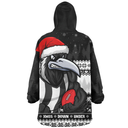 Collingwood Snug Hoodie Merry Christmas Down Under Footy Power Style Collingwood Snug Hoodie Merry Christmas Down Under Footy Power Style