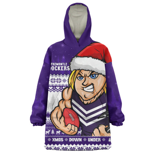 Fremantle Snug Hoodie Merry Christmas Down Under Footy Power Style