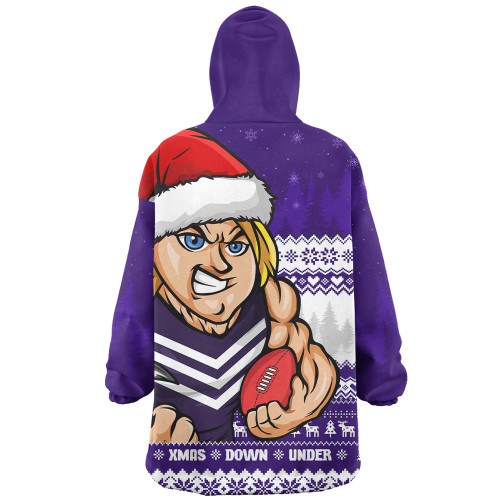 Fremantle Snug Hoodie Merry Christmas Down Under Footy Power Style