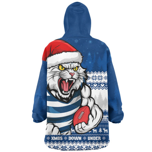 Geelong Cats Snug Hoodie Merry Christmas Down Under Footy Power Style