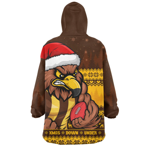 Hawthorn Snug Hoodie Merry Christmas Down Under Footy Power Style