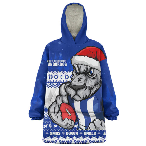 North Melbourne Snug Hoodie Merry Christmas Down Under Footy Power Style