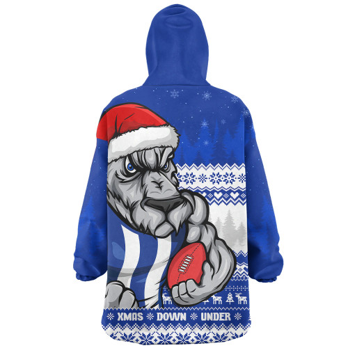 North Melbourne Snug Hoodie Merry Christmas Down Under Footy Power Style