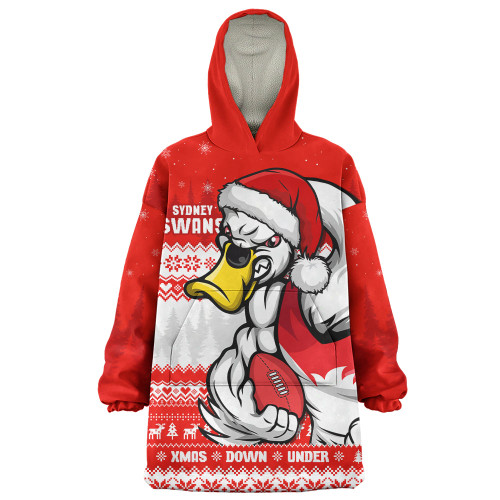Sydney Swans Snug Hoodie Merry Christmas Down Under Footy Power Style