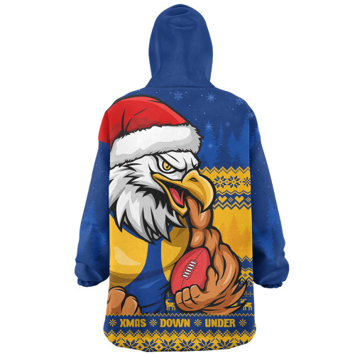 West Coast Eagles Snug Hoodie Merry Christmas Down Under Footy Power Style