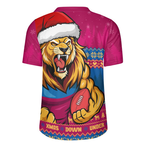Brisbane Lions Rugby Jersey Merry Christmas Down Under Footy Power Style Brisbane Lions Rugby Jersey Merry Christmas Down Under Footy Power Style