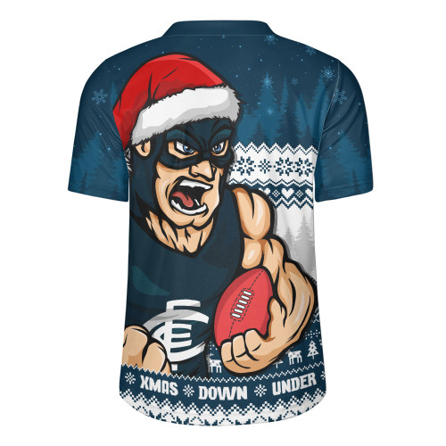 Carlton Rugby Jersey Merry Christmas Down Under Footy Power Style