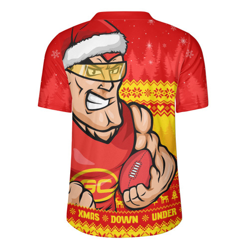 Gold Coast SUNS Rugby Jersey Merry Christmas Down Under Footy Power Style Gold Coast SUNS Rugby Jersey Merry Christmas Down Under Footy Power Style
