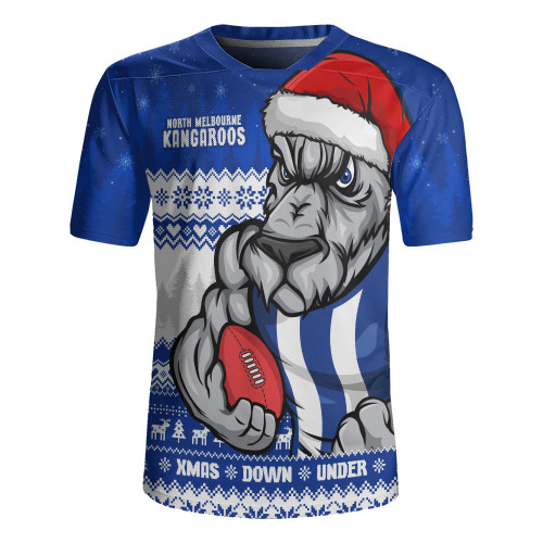North Melbourne Rugby Jersey Merry Christmas Down Under Footy Power Style