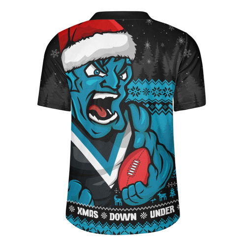 Port Adelaide Rugby Jersey Merry Christmas Down Under Footy Power Style
