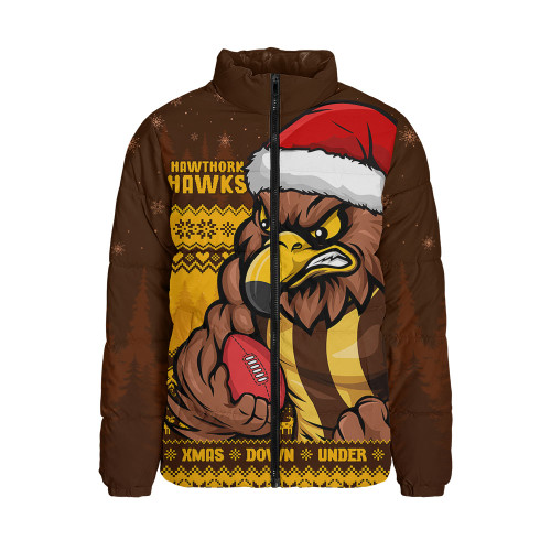 Hawthorn Padded Jacket Merry Christmas Down Under Footy Power Style