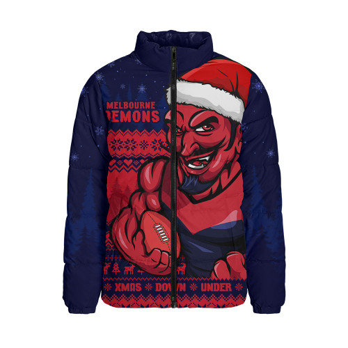 Melbourne Padded Jacket Merry Christmas Down Under Footy Power Style