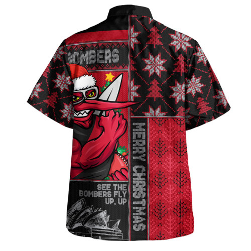 Essendon Hawaiian Shirt Merry Christmas Knit Style Festive Spirit