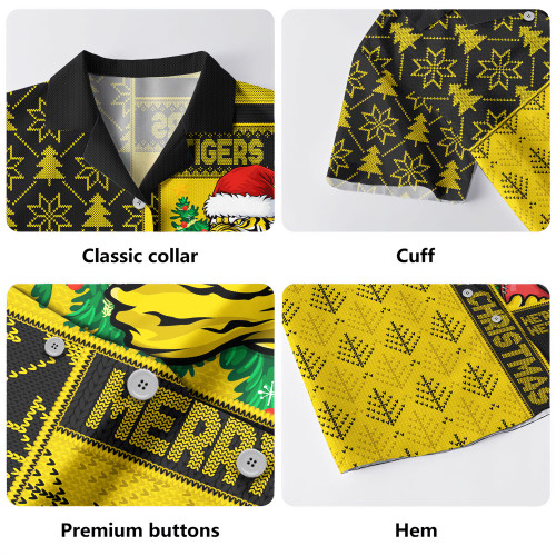 Richmond Hawaiian Shirt Merry Christmas Knit Style Festive Spirit