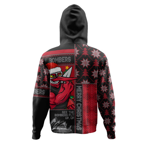 Essendon Hoodie Merry Christmas Knit Style Festive Spirit