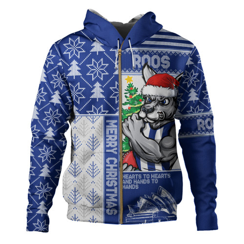 North Melbourne Hoodie Merry Christmas Knit Style Festive Spirit