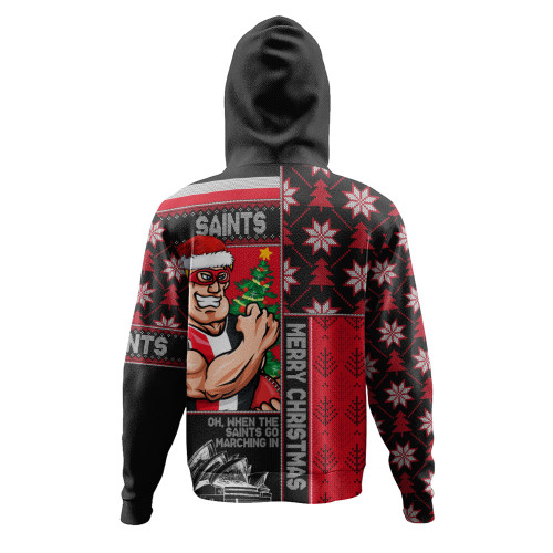 St Kilda Hoodie Merry Christmas Knit Style Festive Spirit
