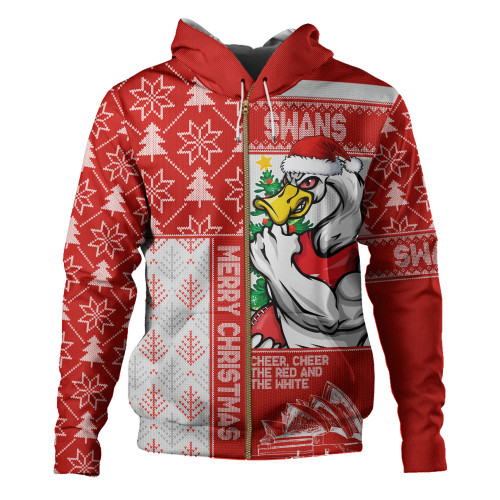 Sydney Swans Hoodie Merry Christmas Knit Style Festive Spirit
