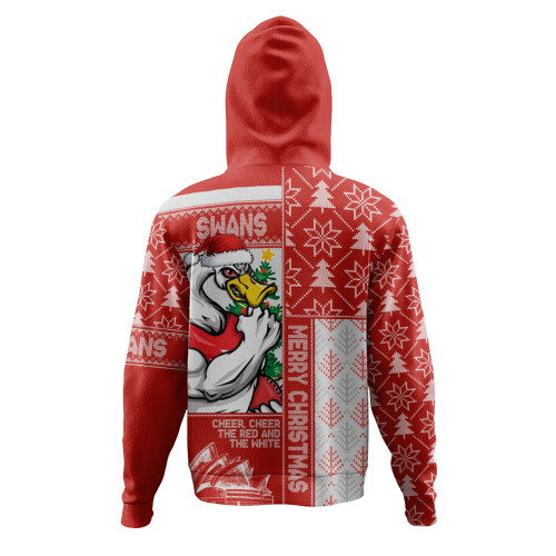 Sydney Swans Hoodie Merry Christmas Knit Style Festive Spirit