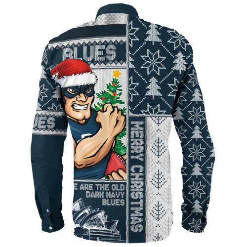 Carlton Long Sleeve Shirt Merry Christmas Knit Style Festive Spirit