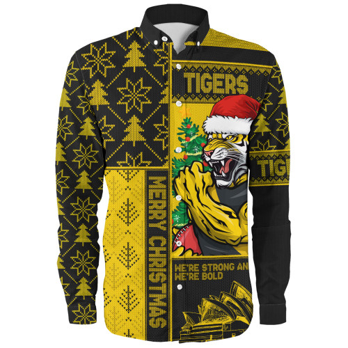 Richmond Long Sleeve Shirt Merry Christmas Knit Style Festive Spirit