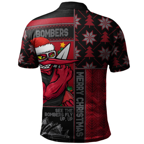 Essendon Polo Shirt Merry Christmas Knit Style Festive Spirit