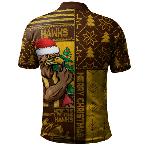 Hawthorn Polo Shirt Merry Christmas Knit Style Festive Spirit Hawthorn Polo Shirt Merry Christmas Knit Style Festive Spirit