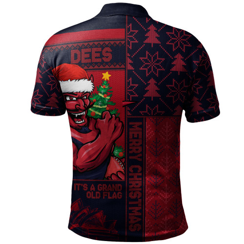 Melbourne Polo Shirt Merry Christmas Knit Style Festive Spirit