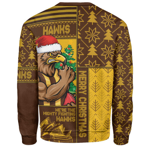 Hawthorn Sweatshirt Merry Christmas Knit Style Festive Spirit