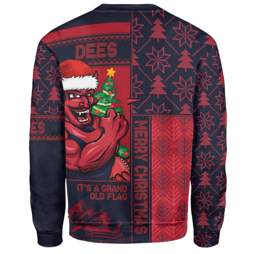 Melbourne Sweatshirt Merry Christmas Knit Style Festive Spirit