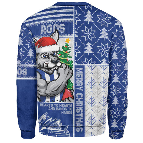 North Melbourne Sweatshirt Merry Christmas Knit Style Festive Spirit North Melbourne Sweatshirt Merry Christmas Knit Style Festive Spirit