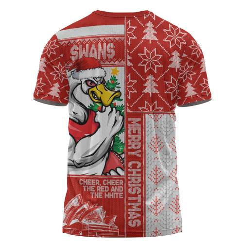 Sydney Swans T-Shirt Merry Christmas Knit Style Festive Spirit