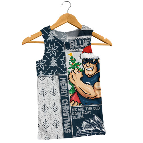Carlton Men Singlet Merry Christmas Knit Style Festive Spirit
