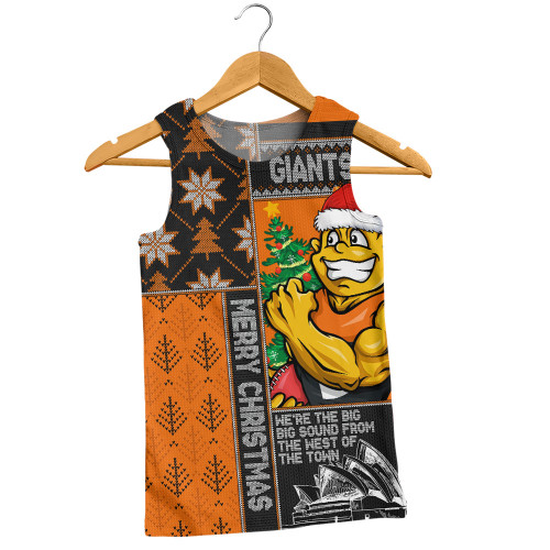 GWS GIANTS Men Singlet Merry Christmas Knit Style Festive Spirit