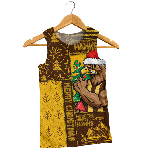 Hawthorn Men Singlet Merry Christmas Knit Style Festive Spirit