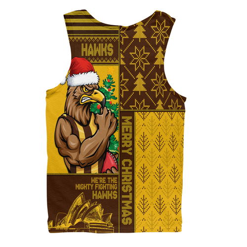 Hawthorn Men Singlet Merry Christmas Knit Style Festive Spirit