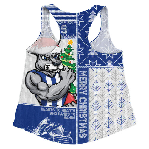 North Melbourne Women Racerback Singlet Merry Christmas Knit Style Festive Spirit North Melbourne Women Racerback Singlet Merry Christmas Knit Style Festive Spirit