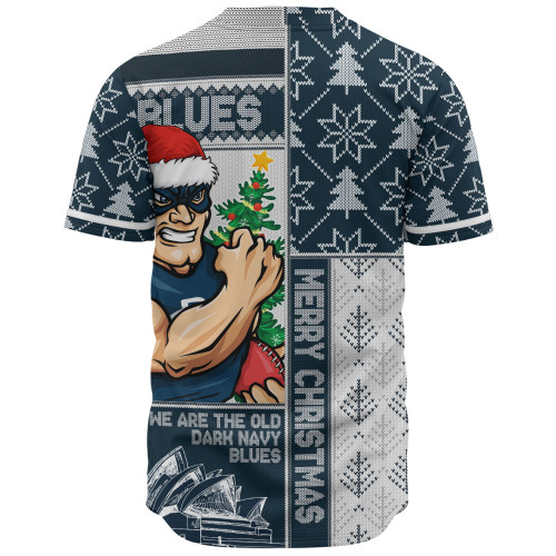 Carlton Baseball Shirt Merry Christmas Knit Style Festive Spirit
