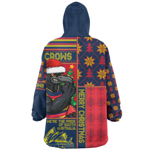 Adelaide Crows Snug Hoodie Merry Christmas Knit Style Festive Spirit