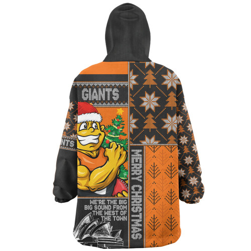 GWS GIANTS Snug Hoodie Merry Christmas Knit Style Festive Spirit