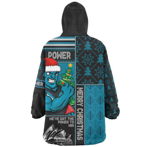 Port Adelaide Snug Hoodie Merry Christmas Knit Style Festive Spirit