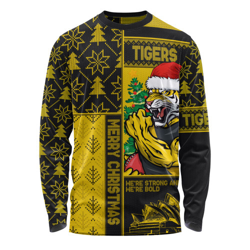 Richmond Long Sleeve T-shirt Merry Christmas Knit Style Festive Spirit