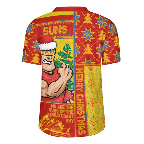 Gold Coast SUNS Rugby Jersey Merry Christmas Knit Style Festive Spirit Gold Coast SUNS Rugby Jersey Merry Christmas Knit Style Festive Spirit